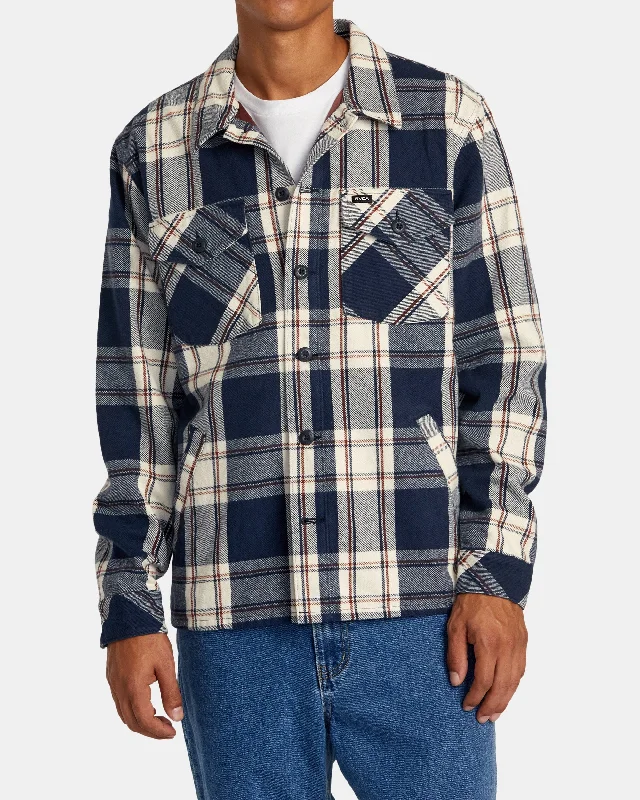 Checkered men jackets in a plaid pattern for a preppy appearanceFlight Risk Shirt Jacket - Moody Blue Checkered men jackets in a plaid pattern for a preppy appearanceFlight Risk Shirt Jacket - Moody Blue