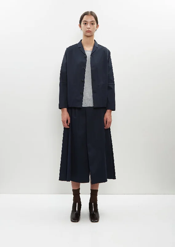 Men jackets with a built - in hood that can be stowed away when not in useTechnical Cotton Special Paneled Jacket — Moon Night Men jackets with a built - in hood that can be stowed away when not in useTechnical Cotton Special Paneled Jacket — Moon Night
