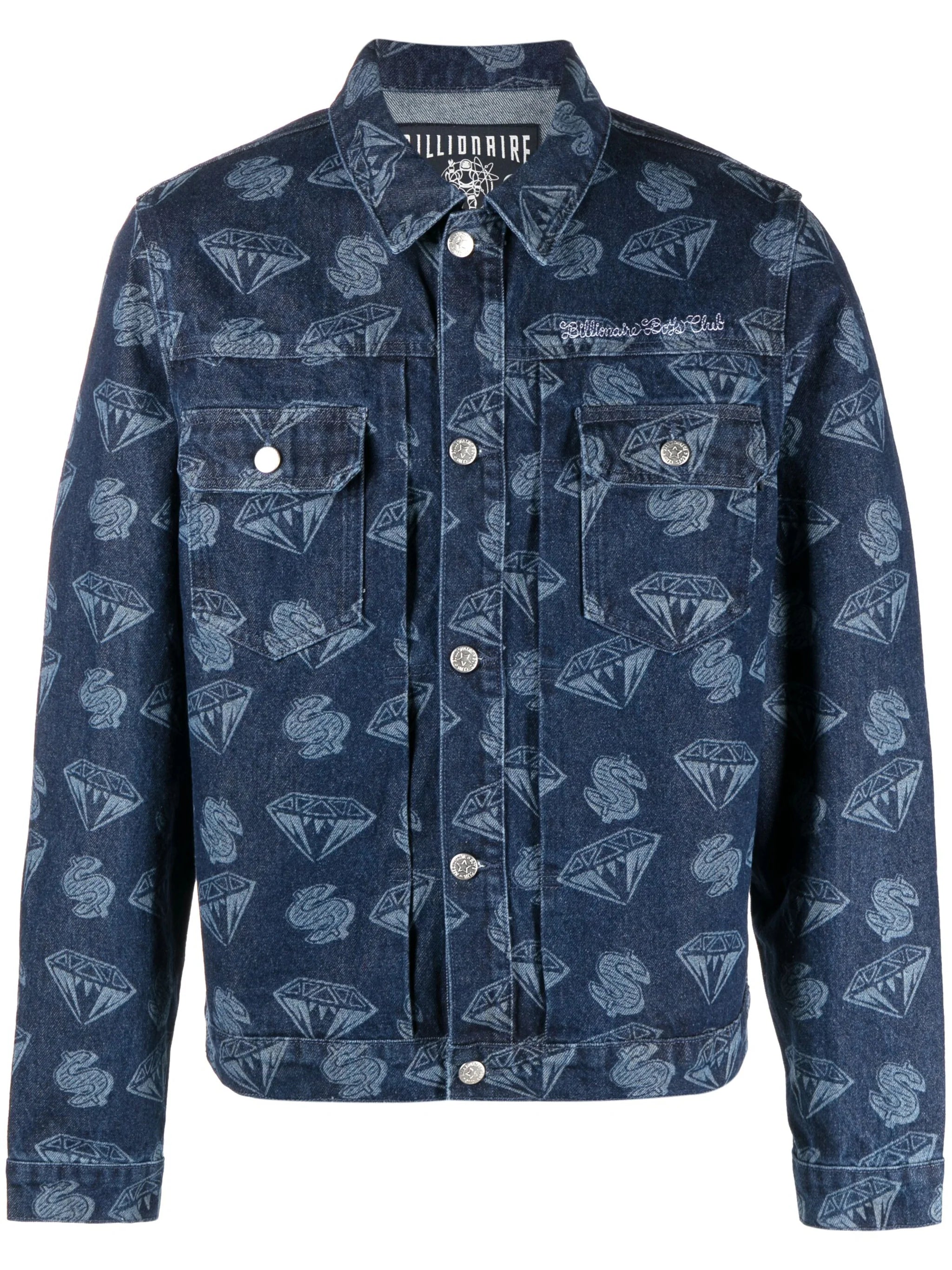 Men jackets with a built - in hood that can be stowed away when not in useGraphic-Print Denim Jacket Men jackets with a built - in hood that can be stowed away when not in useGraphic-Print Denim Jacket