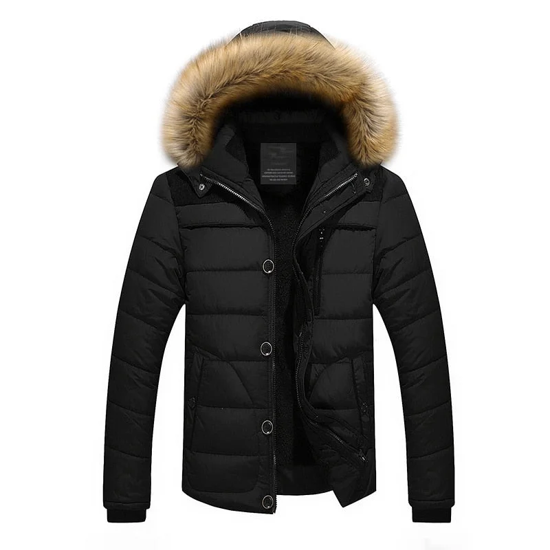 Fleece - lined men jackets for cold - weather commutingHigh Quality Men Down Jacket Brand Clothing Casual Warm Hooded Fur Collar Coats Winter Jackets PARKAS Fleece - lined men jackets for cold - weather commutingHigh Quality Men Down Jacket Brand Clothing Casual Warm Hooded Fur Collar Coats Winter Jackets PARKAS