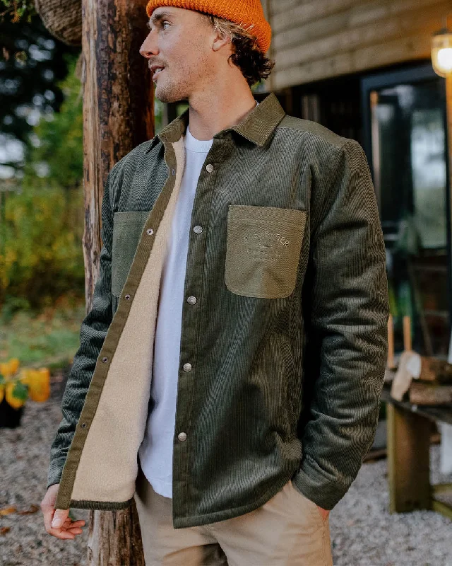 Waterproof men jackets with taped seams for heavy rain protectionKodiak Sherpa Lined Cord Overshirt - Dusty Olive Waterproof men jackets with taped seams for heavy rain protectionKodiak Sherpa Lined Cord Overshirt - Dusty Olive