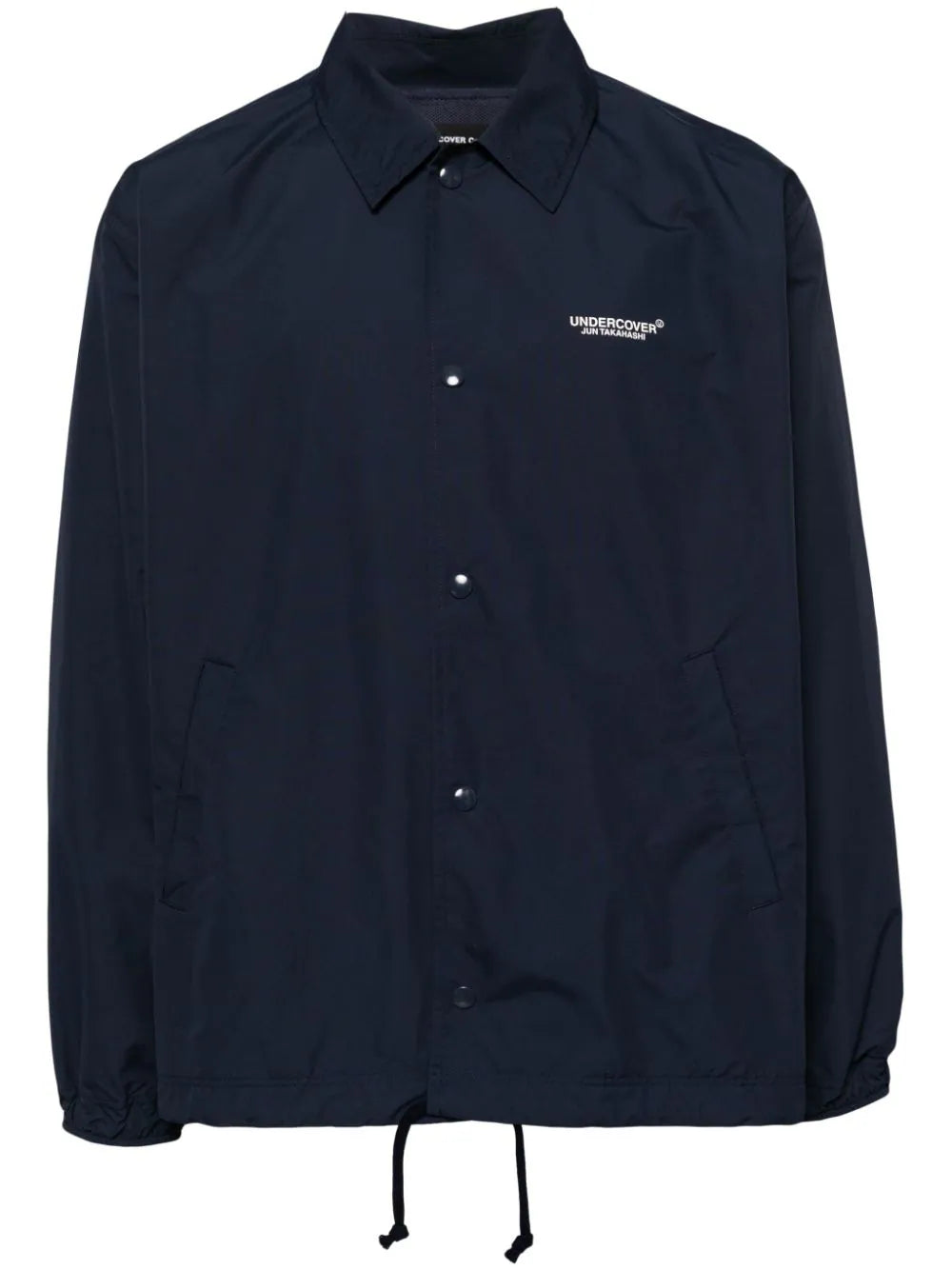 Plus - size men jackets with adjustable drawstrings for a comfortable fitLogo-Print Shirt Jacket Plus - size men jackets with adjustable drawstrings for a comfortable fitLogo-Print Shirt Jacket