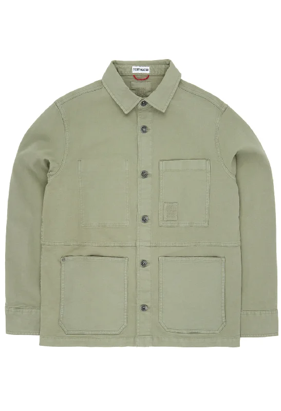 Lightweight men jackets made from recycled nylon for eco - friendly travelTopo Designs Men's Dirt Utility Jacket - Dried Sage Lightweight men jackets made from recycled nylon for eco - friendly travelTopo Designs Men's Dirt Utility Jacket - Dried Sage