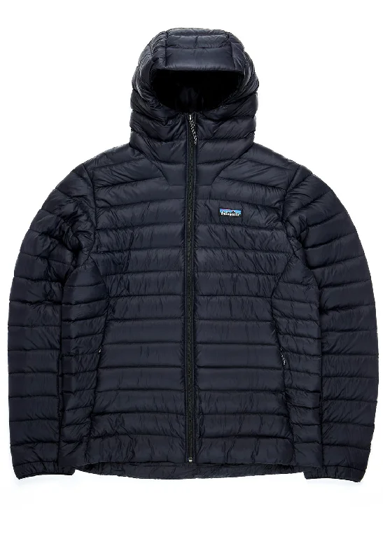 Men jackets with a media - friendly pocket for easy access to gadgetsPatagonia Men's Down Sweater Hoody - Black Men jackets with a media - friendly pocket for easy access to gadgetsPatagonia Men's Down Sweater Hoody - Black