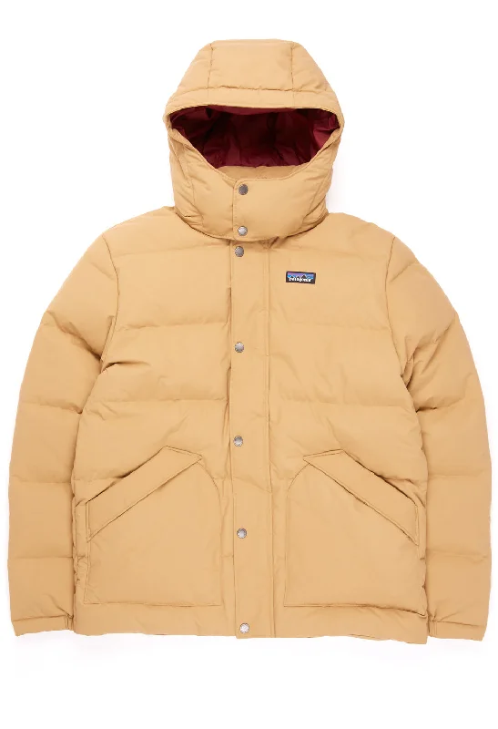 Hooded men jackets with a detachable faux - fur trim for added warmthPatagonia Men's Downdrift Jacket - Grayling Brown Hooded men jackets with a detachable faux - fur trim for added warmthPatagonia Men's Downdrift Jacket - Grayling Brown