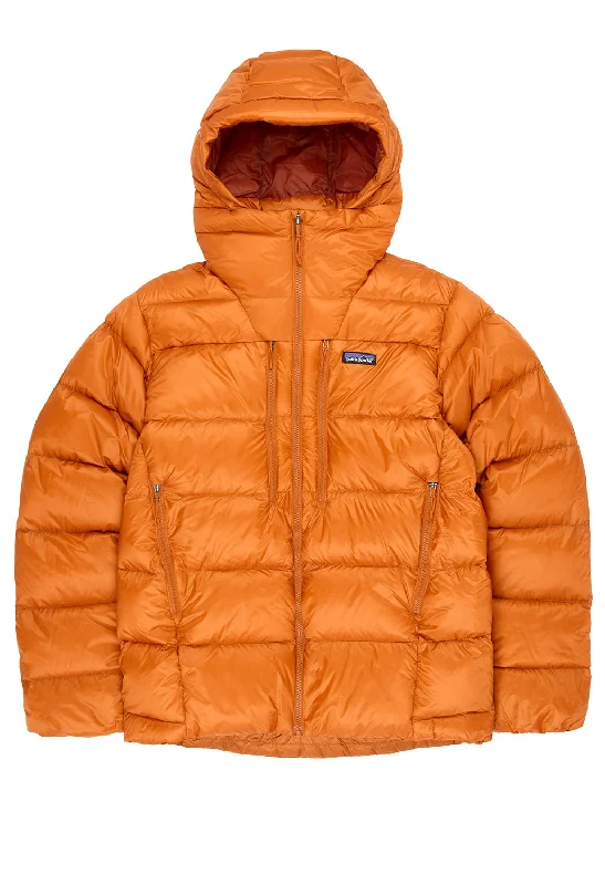Men jackets with a hidden interior pocket for secure storagePatagonia Men's Fitz Roy Down Hoody - Redtail Rust Men jackets with a hidden interior pocket for secure storagePatagonia Men's Fitz Roy Down Hoody - Redtail Rust