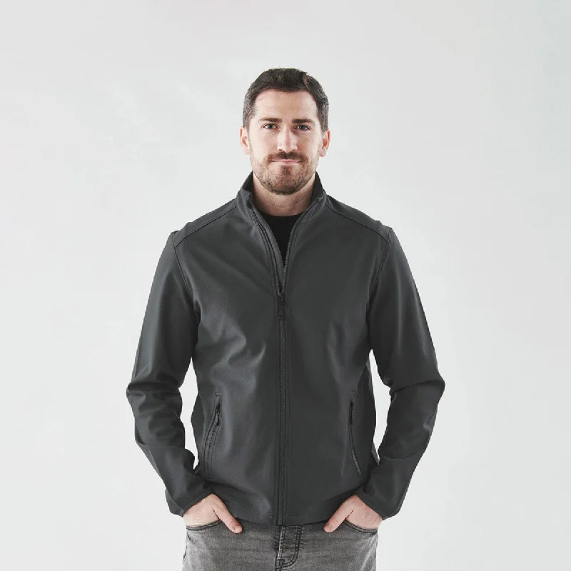 Bomber men jackets with ribbed cuffs for a classic 80s styleMen's Narvik Softshell - KBR-1 Bomber men jackets with ribbed cuffs for a classic 80s styleMen's Narvik Softshell - KBR-1