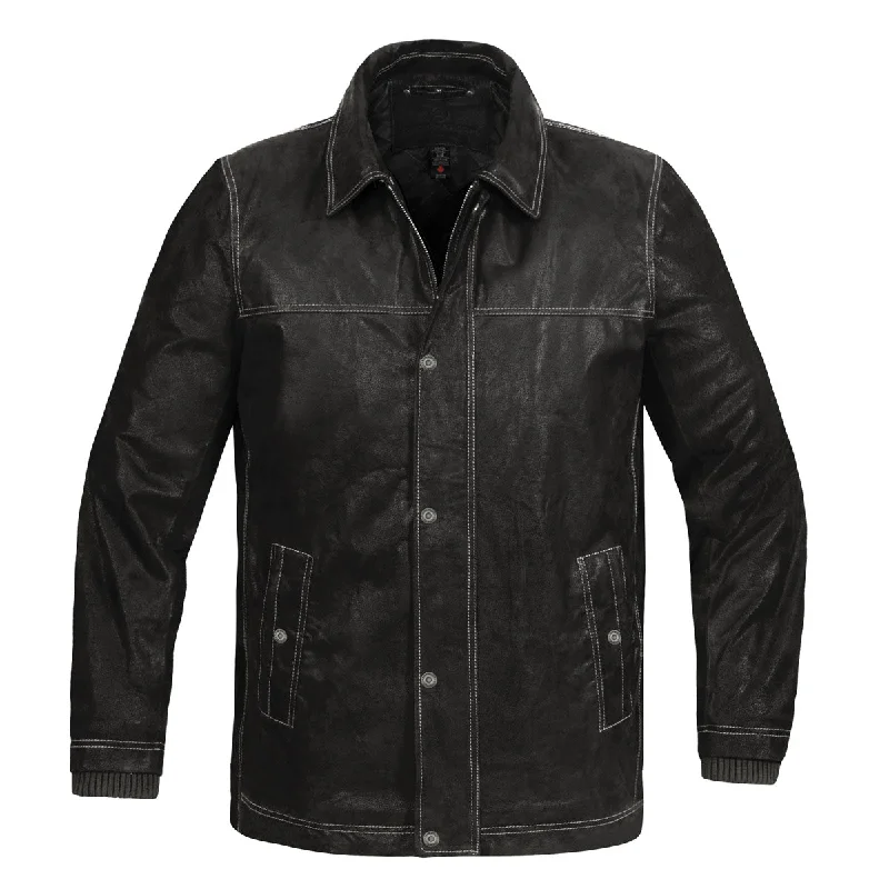 Stretch - fabric men jackets for unrestricted movement during workoutsMen's Outback Leather Jacket Final Sale - LRS-4 Stretch - fabric men jackets for unrestricted movement during workoutsMen's Outback Leather Jacket Final Sale - LRS-4