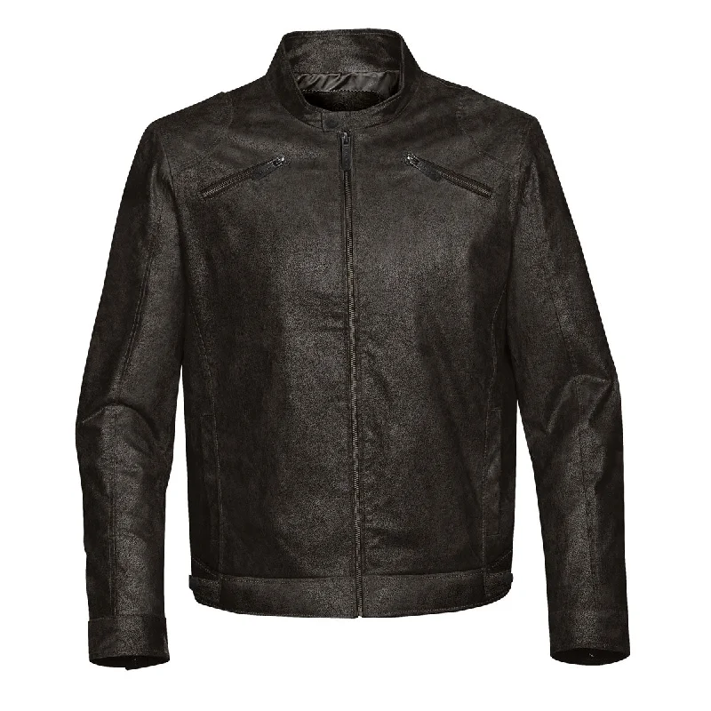 Denim men jackets with embroidered patches for a personalized touchMen's Rogue Leather Jacket Final Sale - MLJ-1 Denim men jackets with embroidered patches for a personalized touchMen's Rogue Leather Jacket Final Sale - MLJ-1