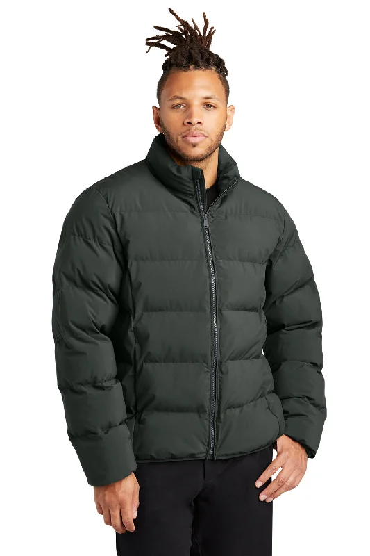 Men jackets with a media - friendly pocket for easy access to gadgetsMercer+Mettle Mens Water Resistant Full Zip Puffy Jacket - Anchor Grey Men jackets with a media - friendly pocket for easy access to gadgetsMercer+Mettle Mens Water Resistant Full Zip Puffy Jacket - Anchor Grey
