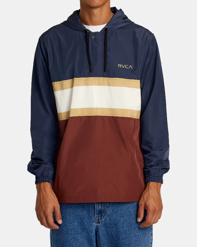 Hooded men jackets with a detachable faux - fur trim for added warmthMeyer II Anorak Jacket - Moody Blue Hooded men jackets with a detachable faux - fur trim for added warmthMeyer II Anorak Jacket - Moody Blue