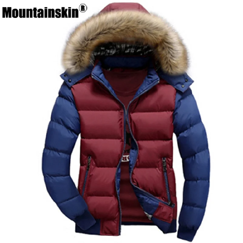 Men jackets with a hidden interior pocket for secure storageMountainskin Men's Winter Jackets 4XL Thick Hooded Fur Collar Parka Men Coats Casual Padded Men's Jackets Male Clothing SA075 Men jackets with a hidden interior pocket for secure storageMountainskin Men's Winter Jackets 4XL Thick Hooded Fur Collar Parka Men Coats Casual Padded Men's Jackets Male Clothing SA075