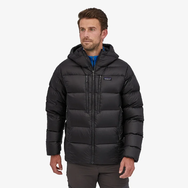 Hooded men jackets with a detachable faux - fur trim for added warmthM's Fitz Roy Down Hoody Hooded men jackets with a detachable faux - fur trim for added warmthM's Fitz Roy Down Hoody