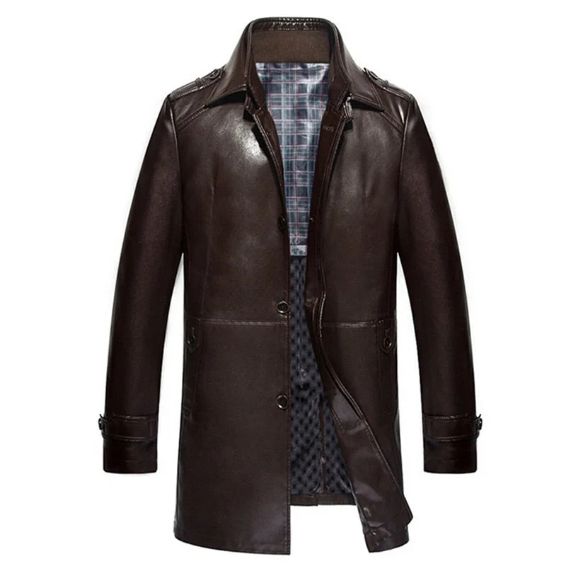 Lightweight men jackets made from recycled nylon for eco - friendly travelnew arrival autumn and winter mens outwear conventional genuine Lambskin leather double attached collar long coats Lightweight men jackets made from recycled nylon for eco - friendly travelnew arrival autumn and winter mens outwear conventional genuine Lambskin leather double attached collar long coats