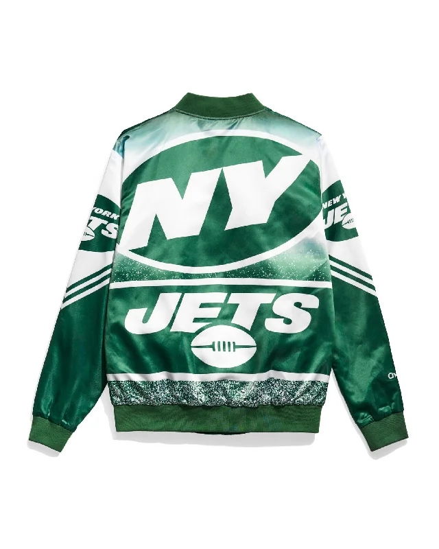 Down - filled men jackets in bright colors for winter fashionNew York Jets Logo Fanimation Satin Jacket Down - filled men jackets in bright colors for winter fashionNew York Jets Logo Fanimation Satin Jacket