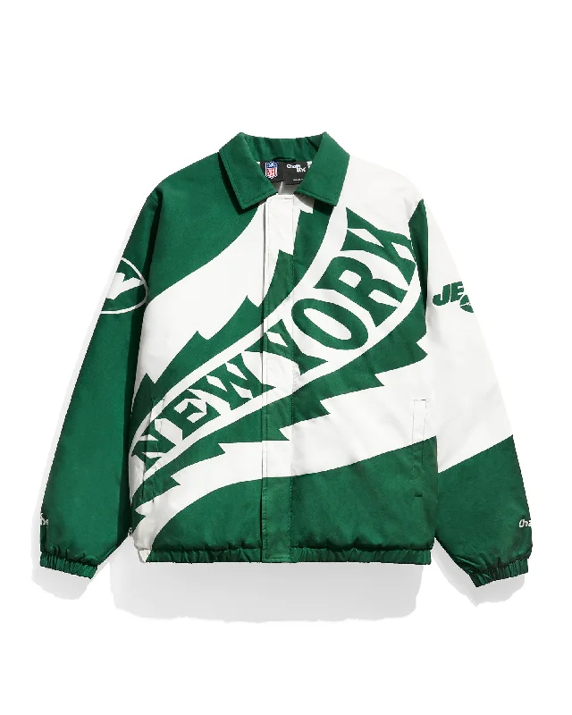 Slim - fit leather men jackets with a distressed finish for a rugged lookNew York Jets Saw Blade Quilted Puffer Jacket Slim - fit leather men jackets with a distressed finish for a rugged lookNew York Jets Saw Blade Quilted Puffer Jacket