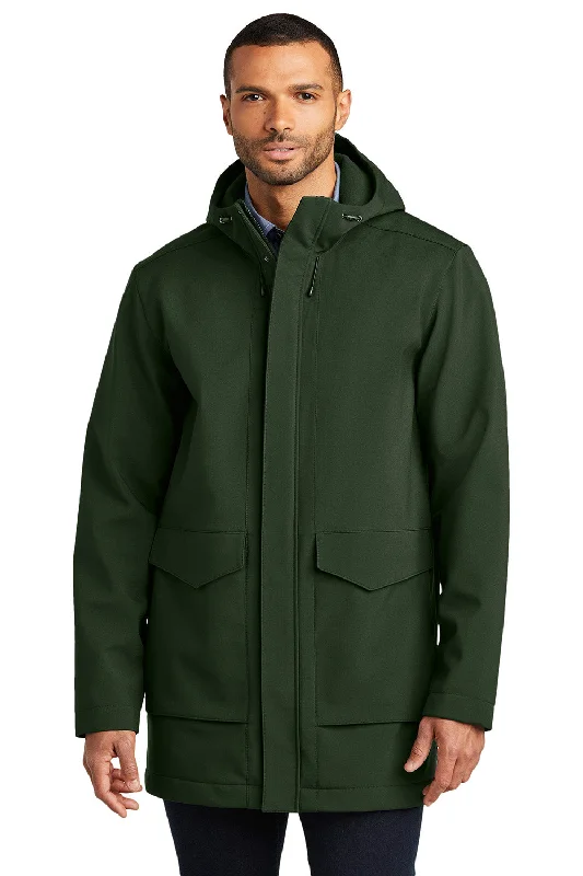 Denim men jackets with embroidered patches for a personalized touchPort Authority Mens Collective Water Resistant Full Zip Hooded Parka - Dark Olive Green Denim men jackets with embroidered patches for a personalized touchPort Authority Mens Collective Water Resistant Full Zip Hooded Parka - Dark Olive Green