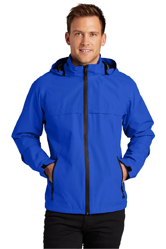 Bomber men jackets with ribbed cuffs for a classic 80s stylePort Authority Mens Torrent Waterproof Full Zip Hooded Jacket - True Royal Blue Bomber men jackets with ribbed cuffs for a classic 80s stylePort Authority Mens Torrent Waterproof Full Zip Hooded Jacket - True Royal Blue