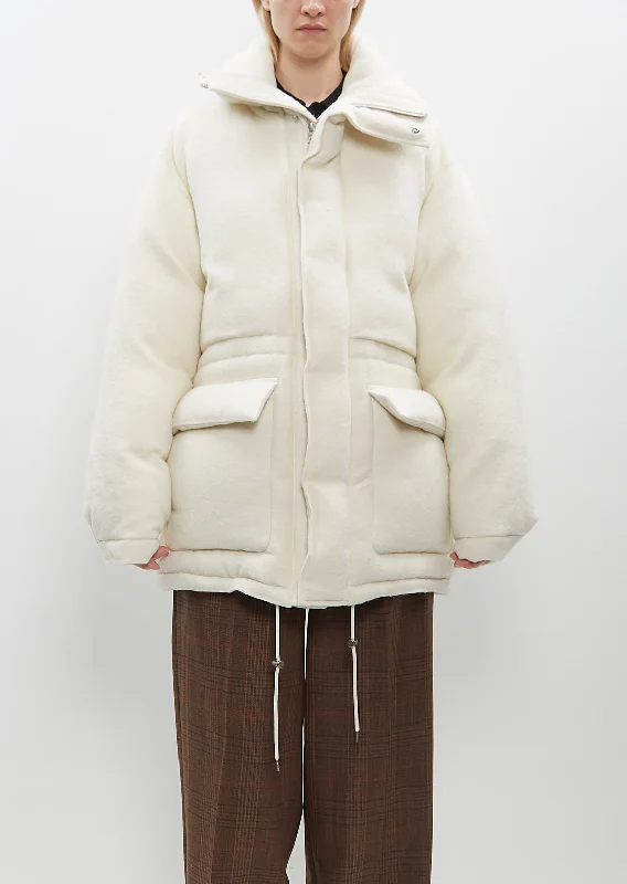 Performance - driven men jackets with breathable fabric for sportsBrushed Alpaca Wool Down Blouson Performance - driven men jackets with breathable fabric for sportsBrushed Alpaca Wool Down Blouson
