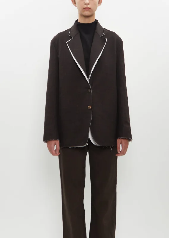 Lightweight men jackets made from recycled nylon for eco - friendly travelTextured Wool-Cotton Lysandre Jacket Lightweight men jackets made from recycled nylon for eco - friendly travelTextured Wool-Cotton Lysandre Jacket