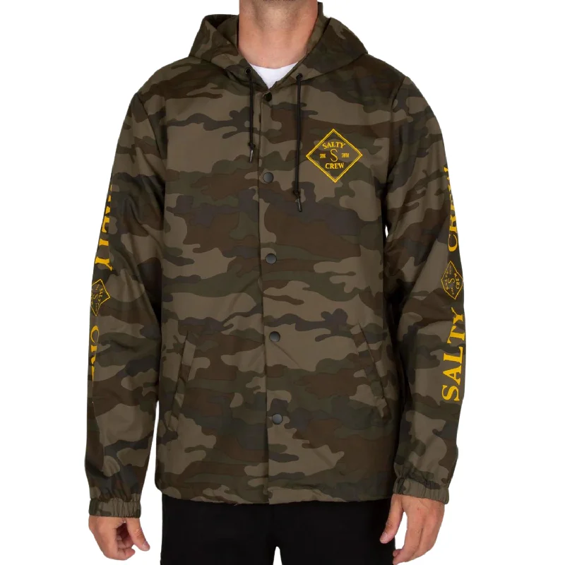 Slim - fit leather men jackets with a distressed finish for a rugged lookSalty Crew Tippet Snap Jacket - Men's Slim - fit leather men jackets with a distressed finish for a rugged lookSalty Crew Tippet Snap Jacket - Men's