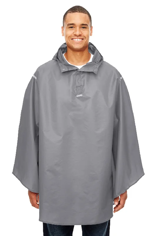 Men jackets with a hidden interior pocket for secure storageTeam 365 Mens Zone Protect Water Resistant Hooded Packable Hooded Poncho - Graphite Grey Men jackets with a hidden interior pocket for secure storageTeam 365 Mens Zone Protect Water Resistant Hooded Packable Hooded Poncho - Graphite Grey