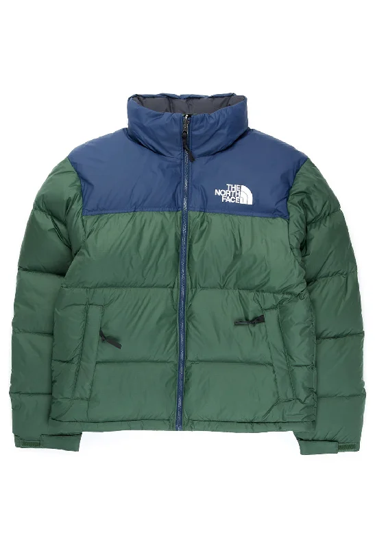 Men jackets with a zip - off sleeves to convert to a vestThe North Face 1996 Retro Nuptse Men's Jacket - Pine Needle-Summit Navy Men jackets with a zip - off sleeves to convert to a vestThe North Face 1996 Retro Nuptse Men's Jacket - Pine Needle-Summit Navy