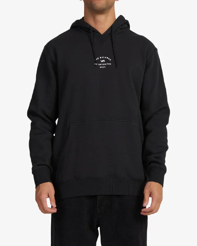 Men jackets with a hidden interior pocket for secure storageVA Arch Hoodie - RVCA Black Men jackets with a hidden interior pocket for secure storageVA Arch Hoodie - RVCA Black