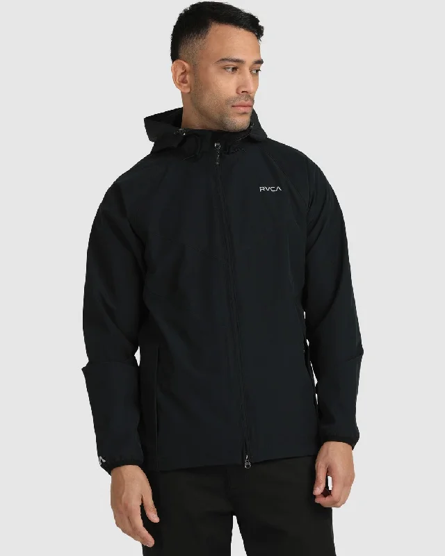 Denim men jackets with embroidered patches for a personalized touchVA Windbreaker Jacket - Black Denim men jackets with embroidered patches for a personalized touchVA Windbreaker Jacket - Black