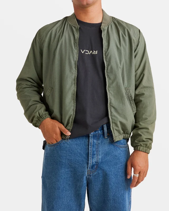 Performance - driven men jackets with breathable fabric for sportsVacancy Bomber Jacket - Sage Leaf Performance - driven men jackets with breathable fabric for sportsVacancy Bomber Jacket - Sage Leaf