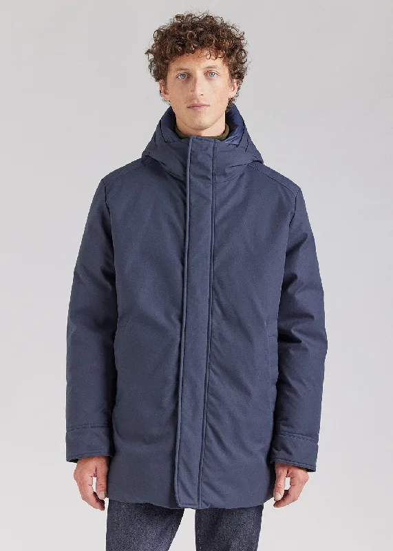 Fleece - lined men jackets for cold - weather commutingManteau parka homme Pyrenex Balme Bleu Marine Fleece - lined men jackets for cold - weather commutingManteau parka homme Pyrenex Balme Bleu Marine