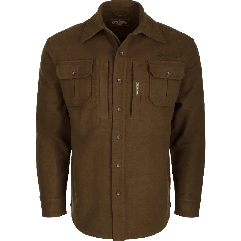 Plus - size men jackets with adjustable drawstrings for a comfortable fitMcAlister Windproof Moleskin Jac-Shirt Plus - size men jackets with adjustable drawstrings for a comfortable fitMcAlister Windproof Moleskin Jac-Shirt