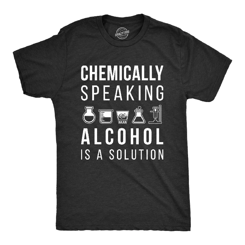 Men's v - neck muscle t - shirts for a body - building aestheticAlcohol Is A Solution Men's T Shirt Men's v - neck muscle t - shirts for a body - building aestheticAlcohol Is A Solution Men's T Shirt