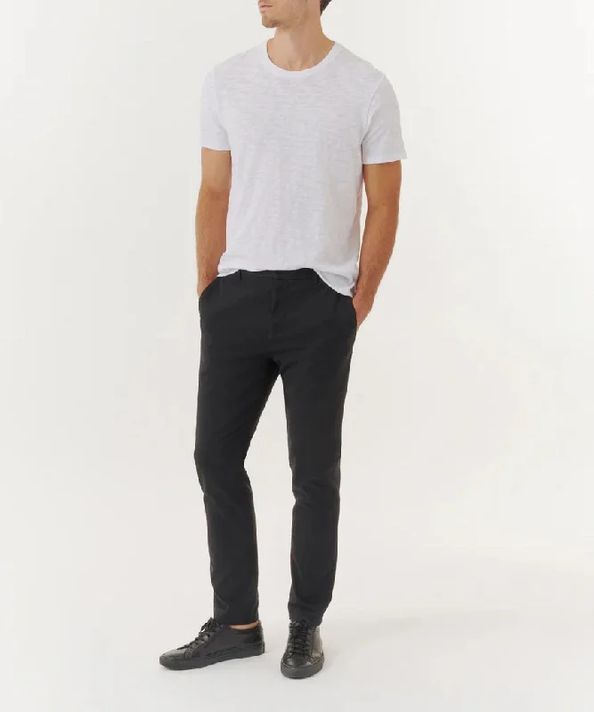 Men's tie - dye t - shirts with a bohemian styleCotton Twill Slim Pants - Black