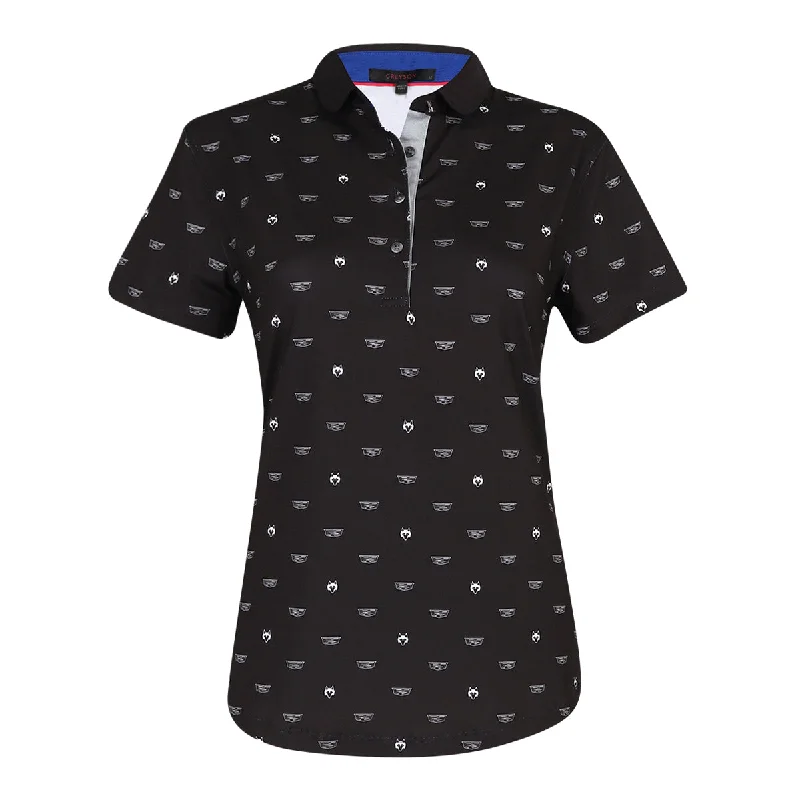 Men's slim fit short sleeve polo shirts with contrast collarsCadillac x Greyson Icon Polo - Women - Dark
