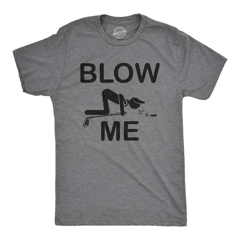 Men's lightweight performance t - shirts for running marathonsBlow Me Golf Men's T Shirt Men's lightweight performance t - shirts for running marathonsBlow Me Golf Men's T Shirt
