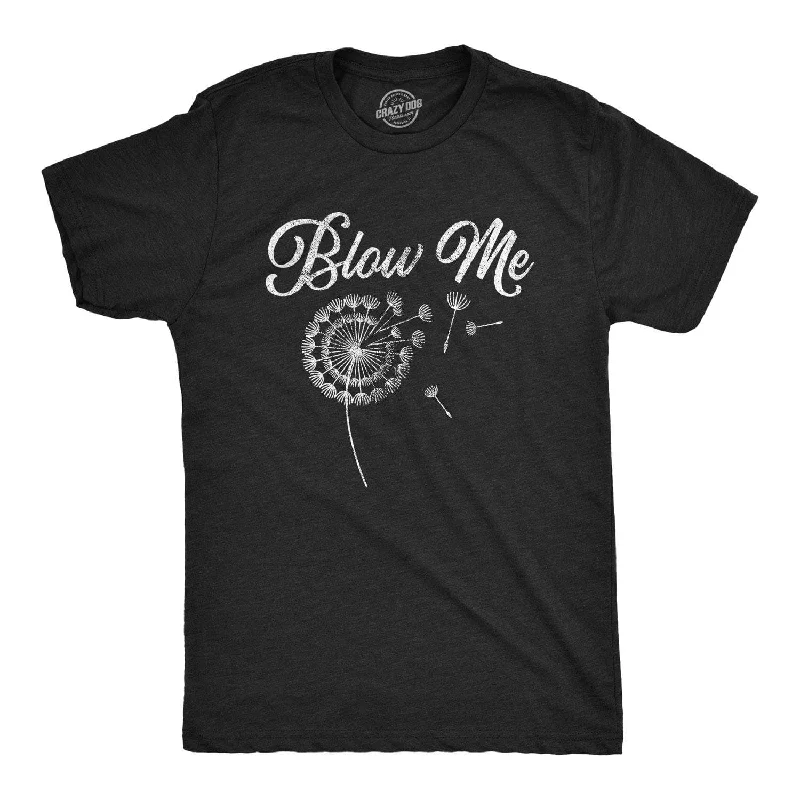 Men's distressed denim - look t - shirts with a rugged appealBlow Me Dandelion Men's T Shirt Men's distressed denim - look t - shirts with a rugged appealBlow Me Dandelion Men's T Shirt