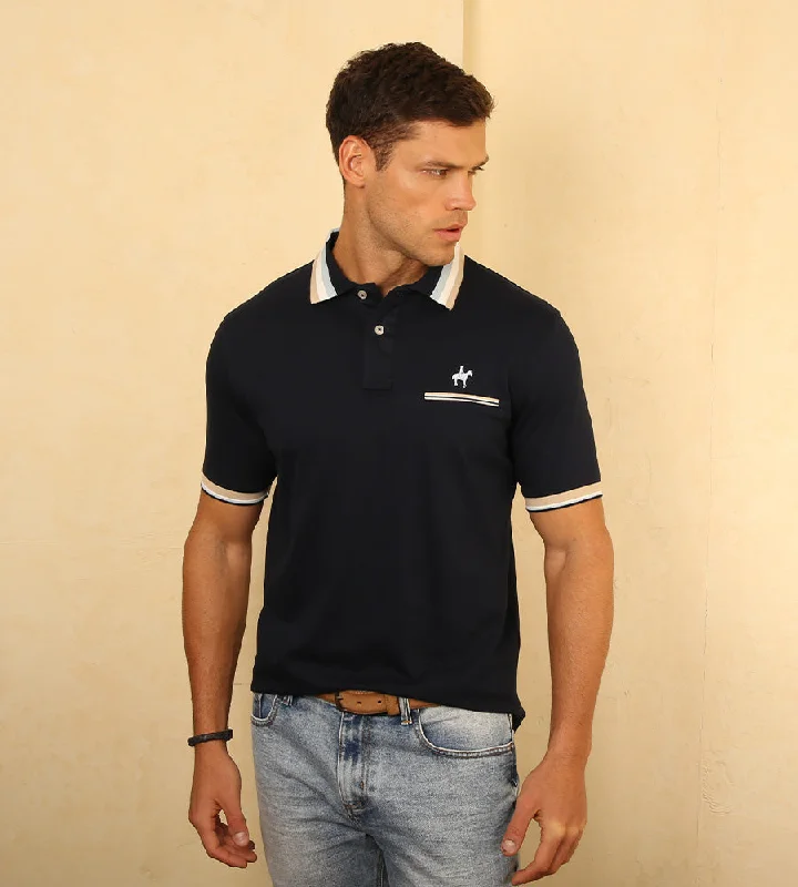 Men's antimicrobial polo shirts for odor - free daily wearPolo Contraste Azul Navy Ref. 130021224 Men's antimicrobial polo shirts for odor - free daily wearPolo Contraste Azul Navy Ref. 130021224
