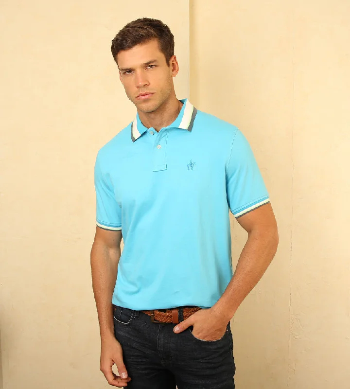 Men's luxury cashmere blend polo shirts in solid colorsPolo Contraste Aruba Ref. 130181224 Men's luxury cashmere blend polo shirts in solid colorsPolo Contraste Aruba Ref. 130181224