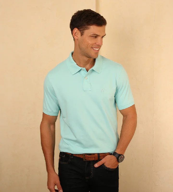 Men's vintage - inspired retro polo shirts with unique patternsPolo Fondo Entero Verde Azul Ref. 101391224