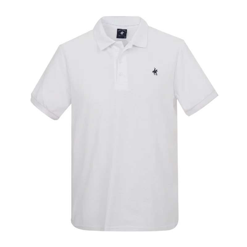 Men's plus size golf polo shirts in moisture wicking fabricPBD91100BLA
