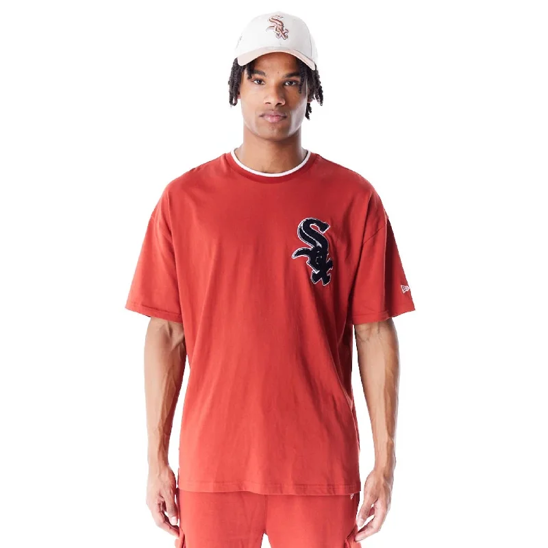 Men's polo t - shirts with a contrast collar for a preppy lookChicago White Sox World Series Copper Drop Shoulder T-Shirt Men's polo t - shirts with a contrast collar for a preppy lookChicago White Sox World Series Copper Drop Shoulder T-Shirt