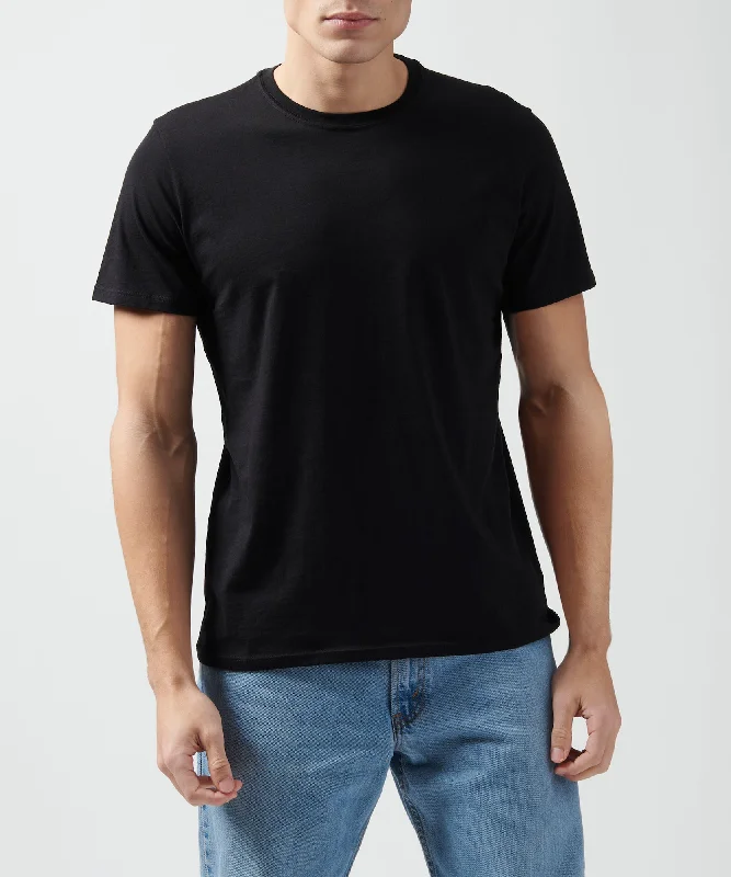 Men's thermal t - shirts with a high - neck design for cold weatherClassic Jersey Crew Neck Tee - Black Men's thermal t - shirts with a high - neck design for cold weatherClassic Jersey Crew Neck Tee - Black
