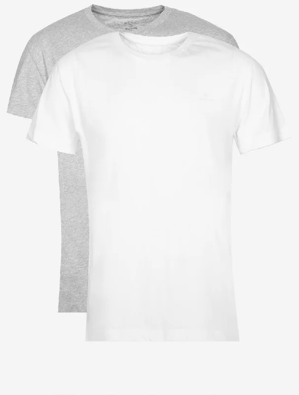 Men's UV - protection t - shirts for outdoor activities in the sun2 Pack Crew Neck T-Shirts Navy Grey White Men's UV - protection t - shirts for outdoor activities in the sun2 Pack Crew Neck T-Shirts Navy Grey White