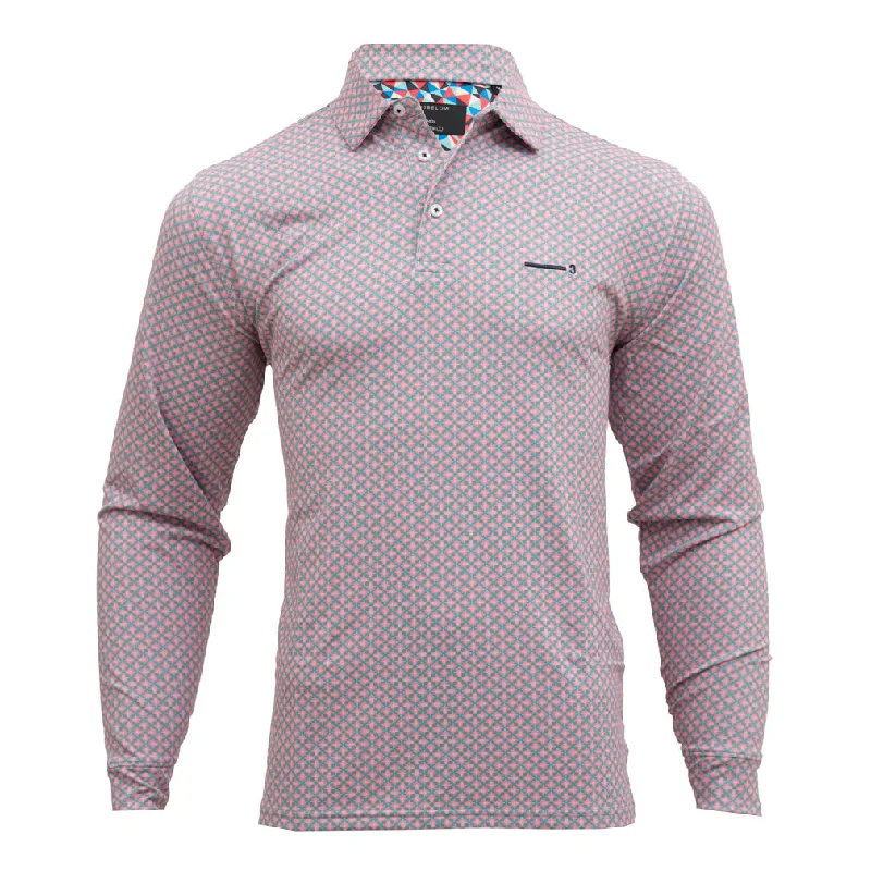 Men's polo t - shirts with a contrast collar for a preppy lookCRIMSON & CLOVER MEN'S FULL SLEEVE GOLF T-SHIRT Men's polo t - shirts with a contrast collar for a preppy lookCRIMSON & CLOVER MEN'S FULL SLEEVE GOLF T-SHIRT