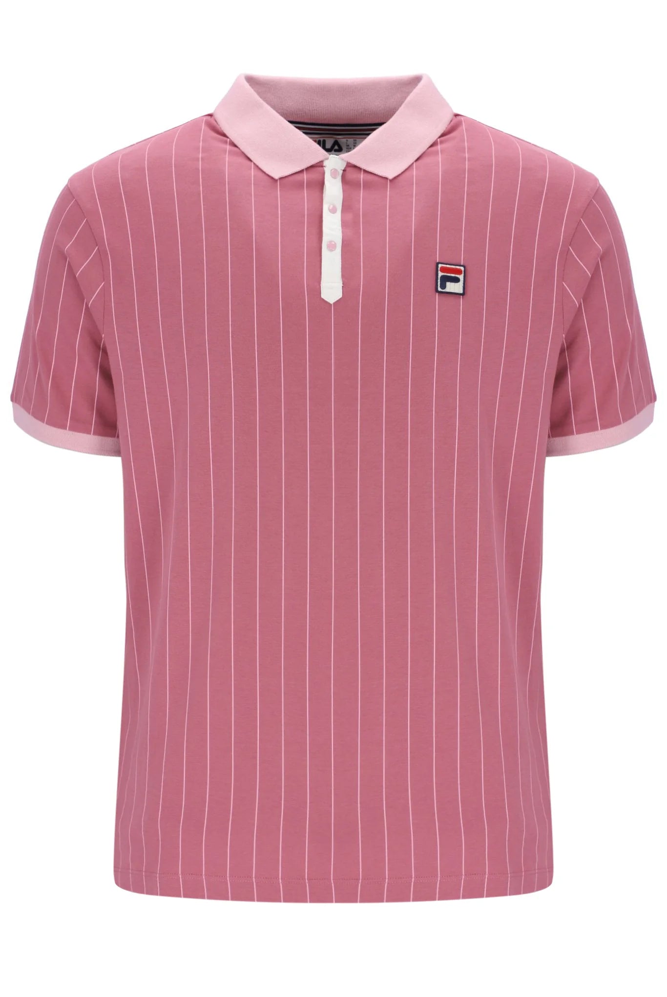 Men's UV - protected polo shirts for outdoor gardeningFila Vintage Men's BB1 Classic Vintage Stripped Polo Shirt Heather Rose Men's UV - protected polo shirts for outdoor gardeningFila Vintage Men's BB1 Classic Vintage Stripped Polo Shirt Heather Rose