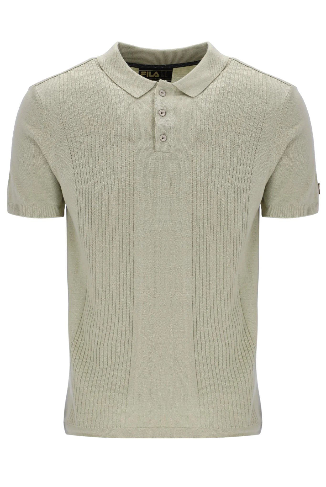 Men's formal - style silk blend polo shirts for special occasionsFila Vintage Men's Evan Drop Needle Knit Polo Shirt Abbey Stone Men's formal - style silk blend polo shirts for special occasionsFila Vintage Men's Evan Drop Needle Knit Polo Shirt Abbey Stone