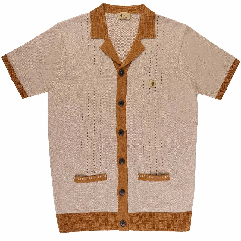 Men's stretchable athletic polo shirts for fitness workoutsGabicci Vintage Men's V52GM14 Arlo SS Button Polo Shirt Granola Brown Men's stretchable athletic polo shirts for fitness workoutsGabicci Vintage Men's V52GM14 Arlo SS Button Polo Shirt Granola Brown