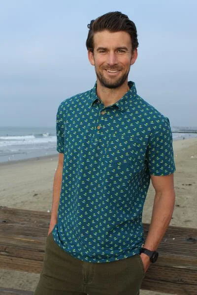 Men's high - collar polo shirts with a modern twistHCF21261 CROC n ROLL POLO marine blue
