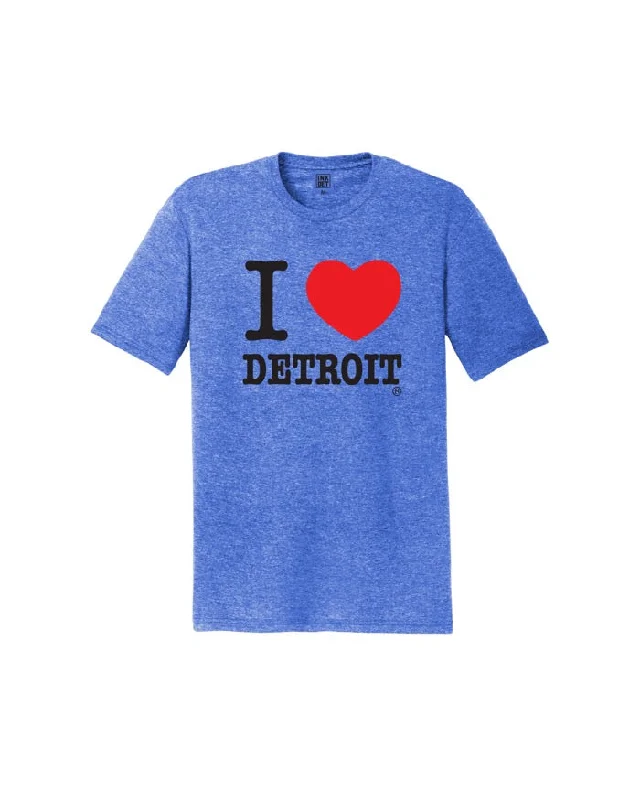 Men's distressed denim - look t - shirts with a rugged appealInk Detroit - I Love Detroit T-Shirt - Blue Men's distressed denim - look t - shirts with a rugged appealInk Detroit - I Love Detroit T-Shirt - Blue